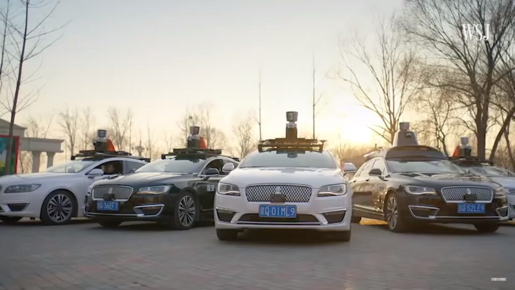 Self-driving cars are being tested on Californian roads by Chinese tech startups.